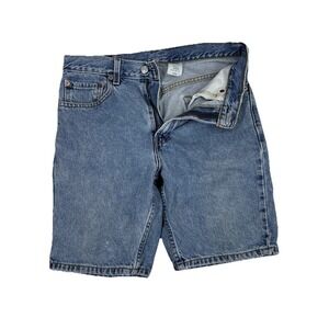 Vintage Levi's Men's 550 Denim‎ Shorts Size 32 (30x10) Red Tab Distressed